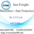 Shenzhen Port LCL Consolidatie Naar San Francisco